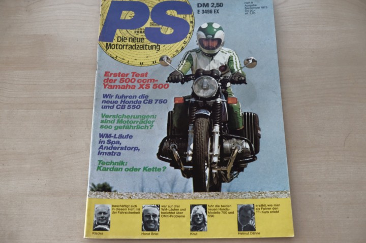 Deckblatt PS Sport Motorrad (08/1975)